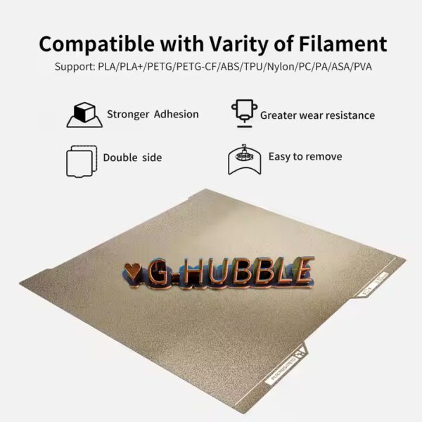 3D-Druck-Bauplatte PEI strukturiert– kompatibel mit Bambu Lab H2D 350x320 – Bild 3