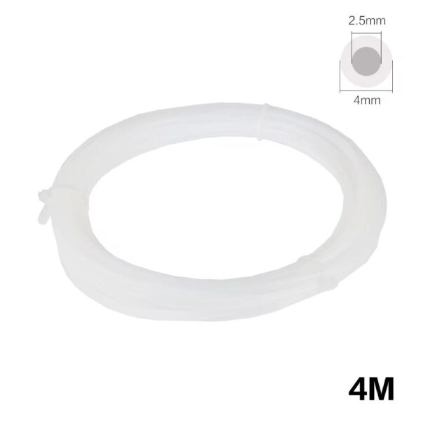 PTFE Schlauch 4mm PTFE Teflon Tube 4m Teflonschlauch Zubehör für 3D-Drucker – Bild 2